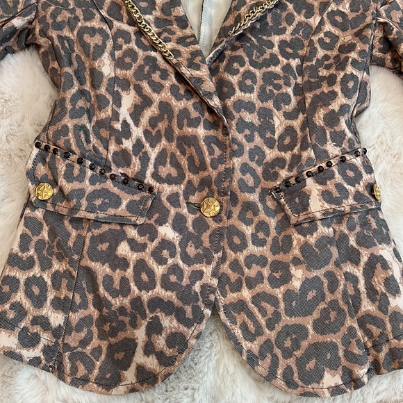 Leopard blazer / women - Picture 11 of 16